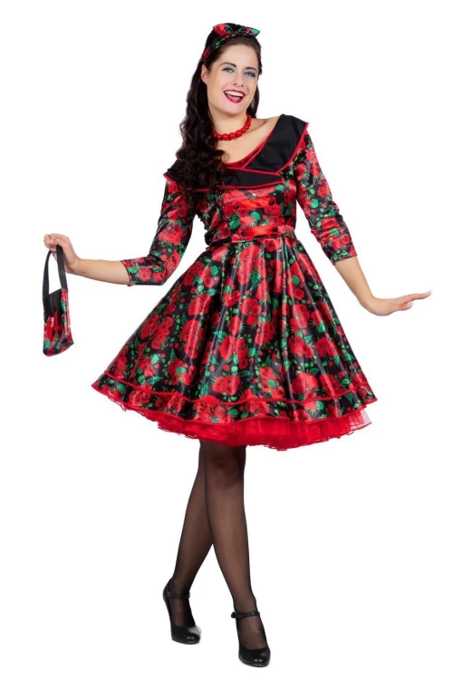 bouwer Bladeren verzamelen Waakzaam Vintage jurkje jaren 50 Rosie
