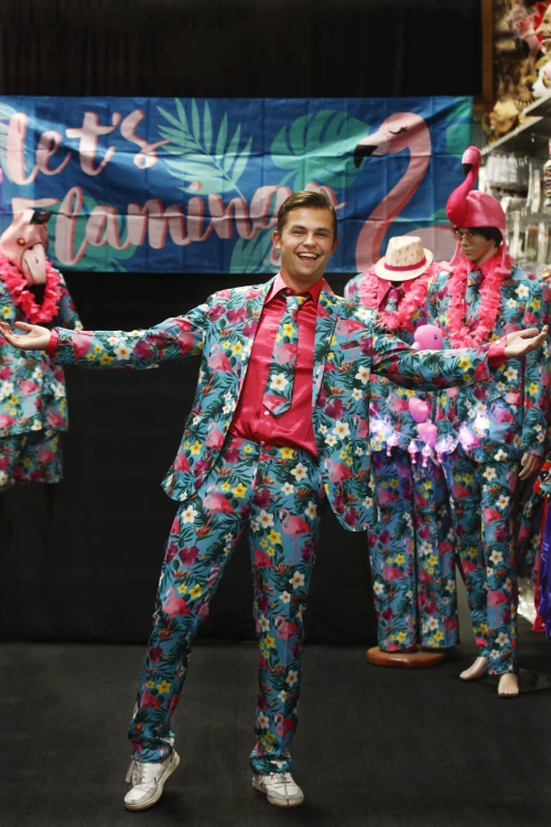 Zomer carnaval Flamingo heren | Fop en Feestwinkel